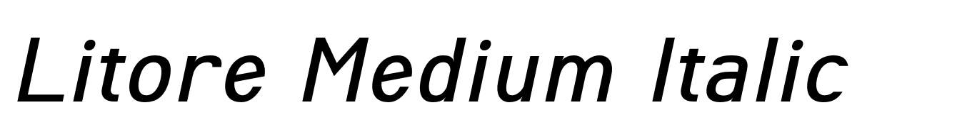 Litore Medium Italic